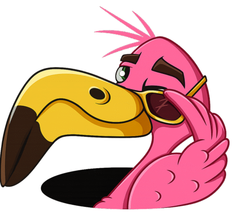 20250904 1055 flamingo peeking out remix 01k4aketjqfzgv7xa9spnw00pf